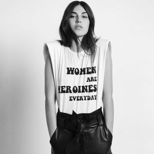 Ba&sh white sleeveless top woman are heroines size 2